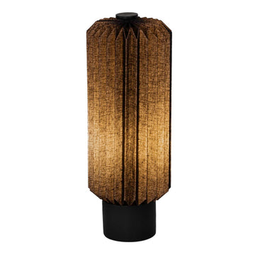 Banks 15.75" Modern Minimalist Paper Pleated Column Accent LED Table Lamp